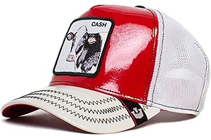 Goorin Bros. The Farm regulowana czapka typu trucker z patentową skórą