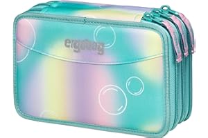 ergobag Maxi Mäppchen Set 40-Teilig, Lyra Bunt- und Filzstifte, Kleingeld Fach, Lineal, Schere