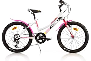 Dino Bikes Bicicletta bambina 20 pollici bianca e rosa