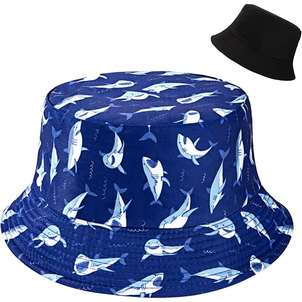 Chapeau De Seau Réversible Imprimé Champignons - Coton Unisexe - Pliable - Pour Randonnée, Plage