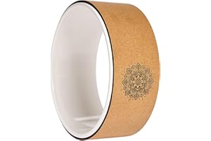 BodyRip Yoga Wheel Roller Ring | Foam Stretcher, AB Strengthener, Thigh Muscle Massager, Back Pain Relief, Sleep Meditation | Workout Accessories, Pilates Equipment, Gym Hoop, Home Excersize