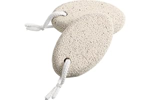QCCIGE Set di 2 pietre pomice pietra pomice per piedi ovale pietra pomice per piedi naturale lima del piede esfoliazione rimozione del callo del piede cura scrubber per rimuovere la pelle dura e morta