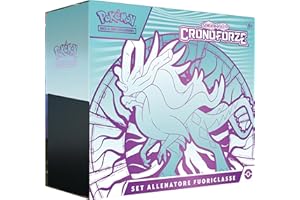Set Allenatore Fuoriclasse (Acquecrespe) dell'espansione Scarlatto e Violetto - Cronoforze del GCC Pokémon (1 carta promo olografica di Crinealato, 9 buste di espansione e accessori premium), italiano