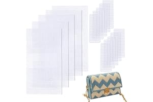 CHGCRAFT 5 Ensembles de Toile de Maille en Plastique kit de Feuilles de Sac Couverture de Filet en Plastique Accessoires de Sac à Main de Bricolage pour la Fabrication de Sacs à Main