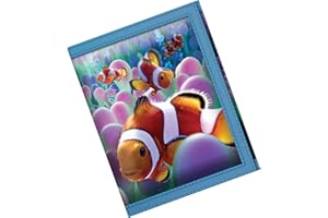 Portfele 3D LiveLife - ryba błazenkowa. Lenticularna grafika 3D dostarczona przez Deluxebase, licencjonowana przez renomowanego artystę Davida Penfound.