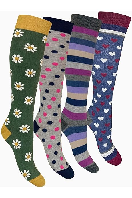 Calze Knee-high Calzettoni Per Bambine Al Ginocchio Pacco Da