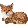 Vivid Arts Resting Fox Cub | Resin Home or Garden Decoration | XRL-FCB6-D