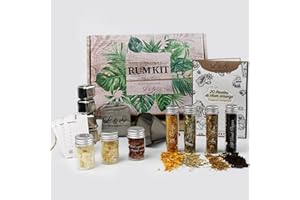 LOUISE & GASTON L&G® Kit Découverte d'Épices pour Rhum Personnalisé - Coffret DIY Exclusif pour Homme/Femme, Idée Cadeau Original Noël, Anniversaire, Saint-Valentin Originale, Expérience Maison Inoubliable