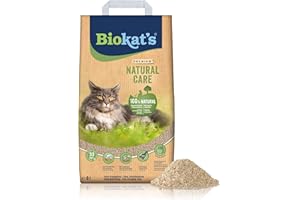 Biokat's Natural Care - Feine klumpende Katzenstreu aus nachwachsenden und kompostierfähigen Pflanzenfasern - 1 Sack (1 x 8 L)