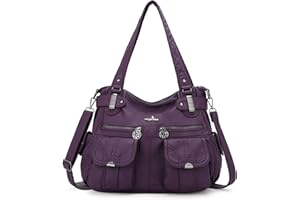 Angel Kiss Cuir Sac à Main Désign/Epaule/Bandoulière/Large Capacité 8 Petites Poches Pour Filles/Femmes