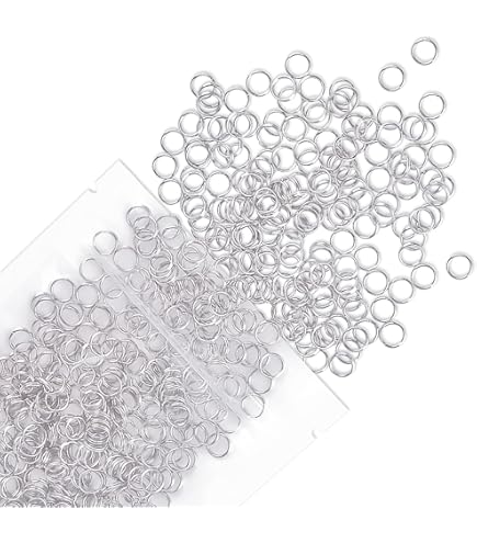 QUARKZMAN 25 Anelli Salto Aperti 10mm In Ottone | Colore Oro, Spessore 1mm Per Creazione Gioielli Fai-Da-Te
