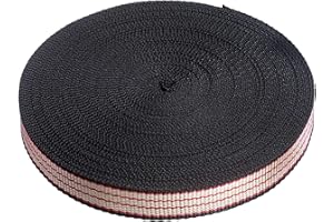Direct Manufacturing 25mm x 50m Webbing Roll Polypropylene for DIY, Straps, Harnesses, Lashing and more | 970lb / 440kg breaking strain | Made in UK