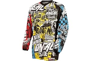 O'Neal | Mountain Bike Long Sleeve Shirt | MTB DH FR Downhill Freeride | Breathable Material, Padded Elbow Protection | Element Youth Jersey Factor | Children