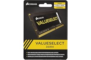 ‎CORSAIR Corsair Value Select SODIMM 8GB (1x8GB) DDR4 2133MHz C15 Speicher für Laptop/Notebooks - Schwarz
