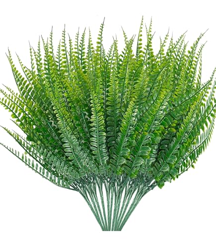 Amazon.de: artplants.de Knstlicher Geweihfarn George, 8 Bltter, grn,   50cm, 40cm - Kunst Farn - Kunstpflanze