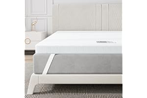 BedStory 6CM Topper 90x190, Topper Viscoelastico para Colchón con Infusión Gel Refrescante, Cubrecolchón de Espuma con Memoria, Sobrecolchón Extraíble y Lavable