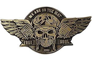 Eillwin Motorcycle Skull Badge For Clothes Jacket Bag Brooch Pin Decoration Accessory