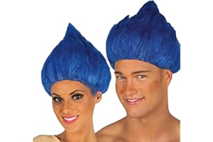 ZEUS PARTY Guirca 4058 - Peluca Azul De Enano En Caja