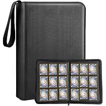 SOSINYA Album Collection Noir 900 Cartes - Range Cartes Pokémon, Jeu, Photos - Couverture PU Anti-Eau - Cadeau Saint-Valentin