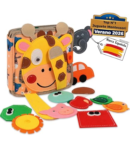 Libro Tranquilo Montessori Yeahbo Para Niños De 2 A 5 Años | Juguetes Educativos De Habilidades Motoras Y Aprendizaje Preescolar