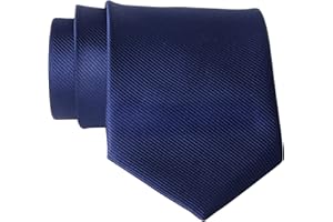 QBSM Men's Solid Plain Tie Satin Polyester Necktie for Wedding or Work