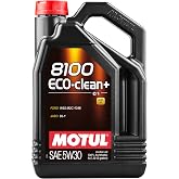زيت محرك Motul 8100 Eco-Clean+ C1 5W-30 الاصطناعي بالكامل سعة 5 لتر
