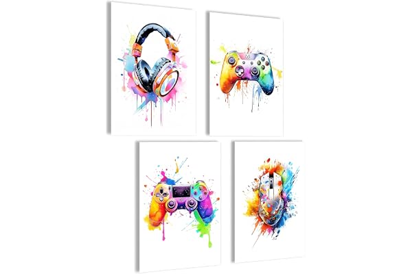mojoliving Poster de Gaming | Décoration de Gaming en Images | Poster Mural pour Chambre de Jeu | Panneau de Gaming | Cadeaux Cool pour Joueurs