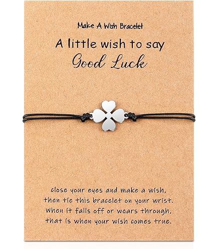 SDZDS Bracelet Trèfle à Quatre Feuilles Porte-Bonheur Femme, Bijoux