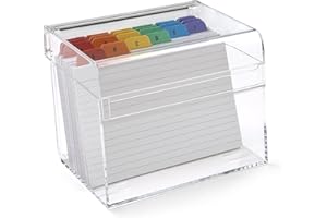 OSCO Boîte d'indexation acrylique - Clear (large)