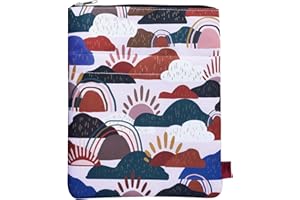 LParkin Copertina per gli amanti dei libri, copertina per libri in tessuto lavabile, copertina per libri con cerniera, misura M, 27,9 x 22,6 cm