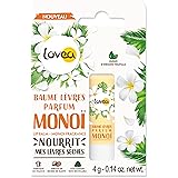 LOVEA - Baume À Lèvres - Parfum Monoï - Apaise, Nourrit & Adoucit - Pour Lèvres Sèches - Enrichi Au Beurre De Karité - À Base