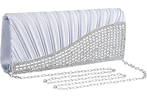 UBORSE Sac de Soirée Pochette Mariage Sac à Main Femme en Bandoulière Chaîne Démontable Superbe Cadeau pour Fête