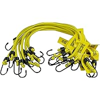 Savage Island 10 Spanngummis Extra Stark Olivgrün mit Haken an Beiden Enden Elastisch Garten Auto Heimwerken Gepäck…