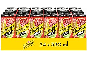 Schweppes Citrus Zero, Refresco Sin Azúcar ni Calorías - Lata, Pack 24 x 33 cl