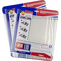 Forros De Libro Transparentes - 10 Unidades, Tamaño 19x26,2 Cm, Material PP Resistente, Ajustables Y Fáciles De Usar