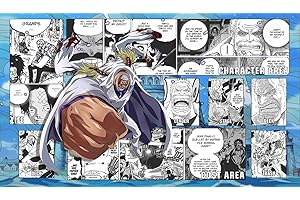 WAIFUWORLD SHOP One Piece Spielfeld Monkey D.GARP Spielmatte mit Zonen | Trading Card Game Playmat kompatibel mit dem One Piece Trading Card Game | Kartenspielmatte im Monkey D.GARP Motiv