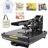 PlanetFlame Sublimation Printer, Press Machine With Removable Handle, Heat Press for T-shirts Iron Sublimation 38&times;38CM DIY Tr