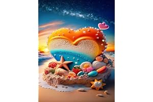 Lunyloer Diamond Painting, 5D Diamond Art Kits for Adults Beginner, DIY Full Drill Diamond Painting Kits with Gem Crystal Embroidery Cross Stitch Kits for Home Wall Decor 40x30 CM