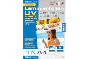 Genie Lamineringspåsar A4 UV-SAFE 125 mic. VE=25 stycken