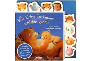 Wie kleine Tierkinder schlafen gehen: Gute-Nacht-Registerbuch