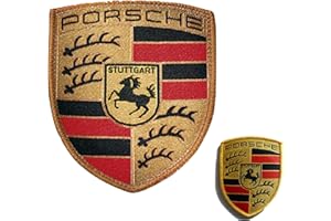 Porsche Écusson en tissu 53 x 65 mm