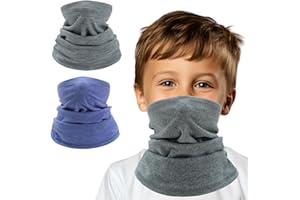 NEWHSY Kids Neck Gaiter, Kids Neck Warmer Face Covering Mask Thermal Scarf Multifunctional Headwear for Skiing Running Cycling Outdoor Sports