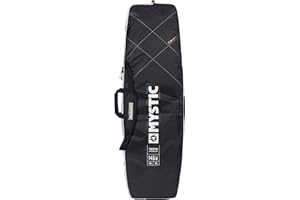 Mystic Watersports - Surf Kitesurf & Windsurfing Majestic Twintip Kite Board Bag 1.65M Black - PVC Coated 600D Polyester