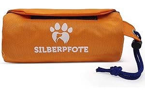 Silberpfote® Futterbeutel für Hunde - Hunde Futterdummy zum Apportieren - Leckerlibeutel für Leckerli (Nass und Trockenfutter)- Erziehungshilfe für deinen Hund