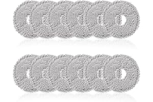 Puasok 12 Panni in Microfibra Compatibili per Dreame X40 / X50 Ultra Complete, L10s Ultra Gen 2, L10 / L20 / L10s Ultra, L10 Ultra, Xiaomi X10+ / X20+, Accessori per Robot Aspirapolvere