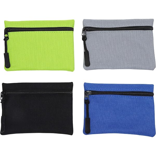 Portemonnee-Sleutelhanger Oxford Stof - 2x Mini Muntzakje Met Rits Voor Reizen En Outdoor