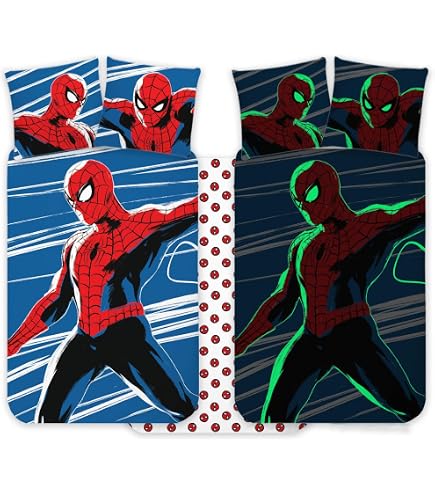 Parure De Lit Bébé Spidey (Spiderman) - Housse 100x135 Cm + Taie 40x60 Cm