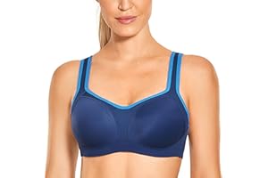 SYROKAN Mujer Sujetador Deportivo Ujetador Sujeción Alta Talla Grande