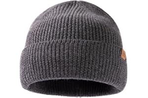 TOP-EX 100% czapka z merynosów, klasyczna czapka wełniana, ciepła czapka zimowa beanie, dla kobiet i mężczyzn, miękka i rozciągliwa, oddychająca i unisex