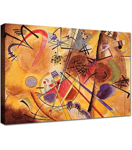 Zerbino 1art1 Con Stampa Wassily Kandinsky 'Nel Blù, 1925' - 70x50 Cm, Antiscivolo, Lavabile